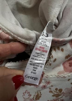 Набір 6 шт чоловічки для дівчинки george, 0-3 міс5 фото
