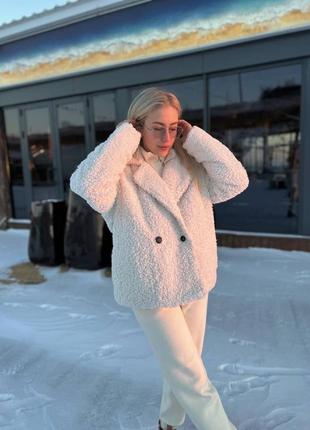 Шубка баранчик ведмедик оверсайз