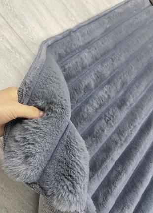 Мега роскошный!!️ковер шиншила 8 см полоска на резиновой основе 120-180см