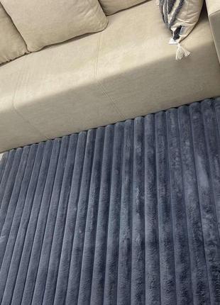 Мега роскошный!!️ковер шиншила 8 см полоска на резиновой основе 120-180см