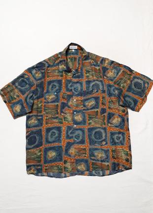 Гавайка сорочка з тропічним принтом великого розміру6 фото