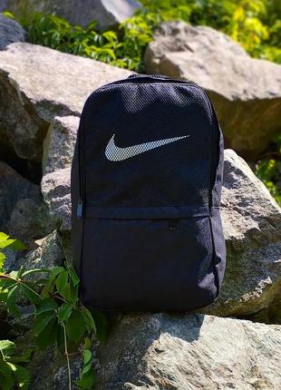 Рюкзак спортивний міський чоловічий жіночій чорний nike7 фото