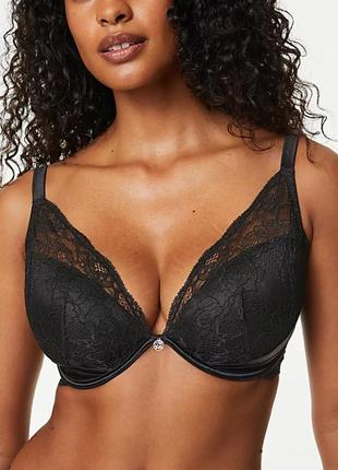 70h изысканный бюстгальтер с глубоким вырезом из шелка и кружева