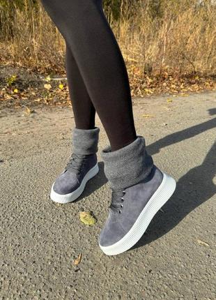 Стильные кеды с довязом на толстой подошве в наличии и под отшив💙💛🏆