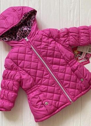 Куртка зимняя для девочки pink platinum на 12-18 месяцев на флисе