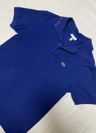Футболка lacoste синяя поло
