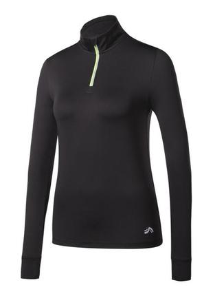 Термо-реглан на микрофлисе для женщины crivit lycra® 436938 34/xs черный 88591