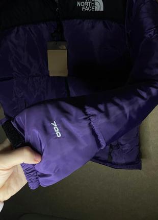 Tnf The North Face 1996 retro nuptse куртка пуховик мужская фиолетовая теплая зимняя 700 унисекс9 фото