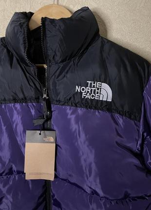 Tnf The North Face 1996 retro nuptse куртка пуховик мужская фиолетовая теплая зимняя 700 унисекс4 фото