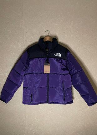 Tnf The North Face 1996 retro nuptse куртка пуховик мужская фиолетовая теплая зимняя 700 унисекс3 фото