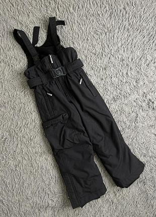 Теплі штани для хлопчика. штани на шлейках. лижный комбез. термо полукомбинезон