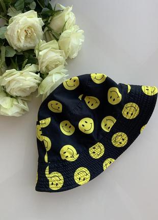 Двостороння підліткова або доросла панама зі смайликами