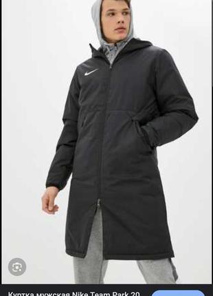 Стильна парка пальто nike team park20 loose fit winter 🥶❄️ jacket art.сw6156-010 розміру xl made in cambodia