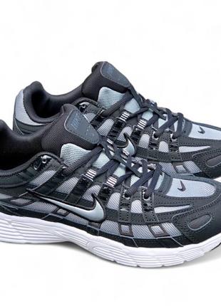 Чоловічі кросівки nike p-6000 black grey мужские кроссовки найк р 6000 серые с чёрным
