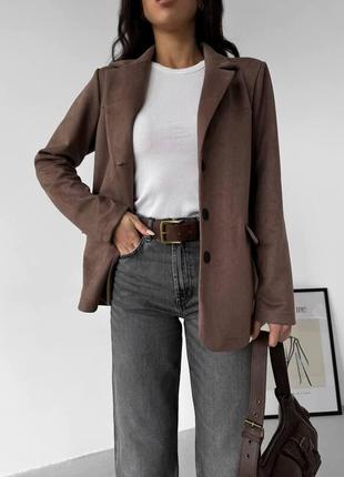 Пиджак замшевый