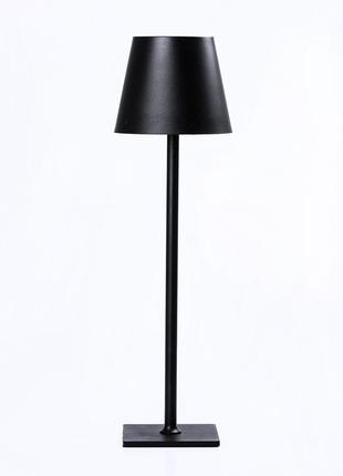 Настільна лампа на акумуляторі в скандинавському стилі 5 вт світильник настільний чорний2 фото