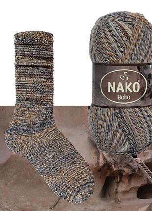 Шкарпеткова пряжа nako boho concept, 87728