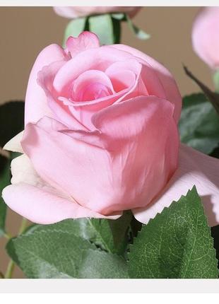 Троянда штучна латекс, селіконова, искусственная роза