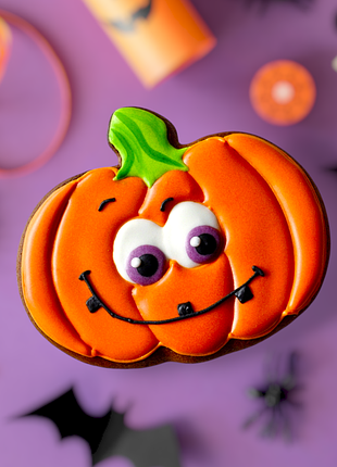 Пряник на хелоуїн, пряник гарбузик, медовий пряник, пряники на замовлення
