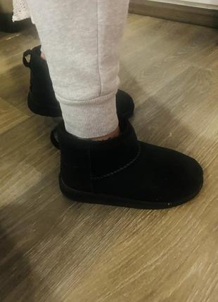 Уггі короткі ugg classic ultra mini black