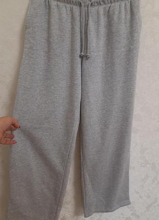 Шикарные прямые свободные флисовые брюки h&m