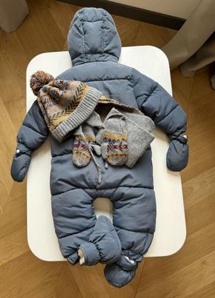 Шапочка, шарф, рукавички zara