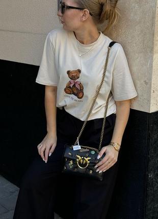 Pinko love mini puff black summer pins 7