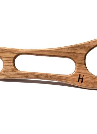 Шкребок-масажер гуаша для обличчя та тіла дерев’яний лань hillary wooden gouache massager for face and body