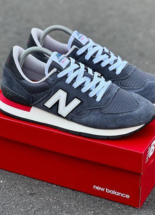 New balance 990 кроссовки мужские замш