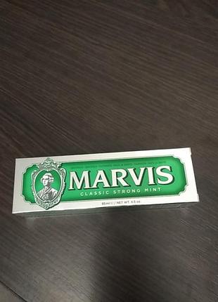 Зубная паста классическая интенсивная мята марвис marvis classic strong mint 85 ml