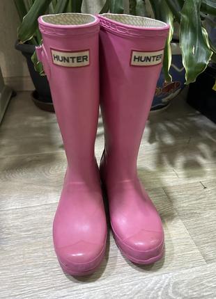 Сапоги  резиновые hunter детские оригинал