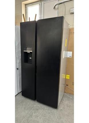 Новий чорний холодильник grundig side by side сайд бай сайд двухдверний