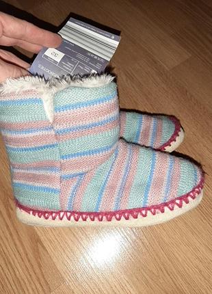 Чобітки кімнатні капці хутро 32р 18см німеччина blue motion