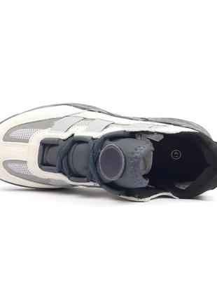 Чоловічі якісні та стильні кросівки  adidas niteball сірі6 фото
