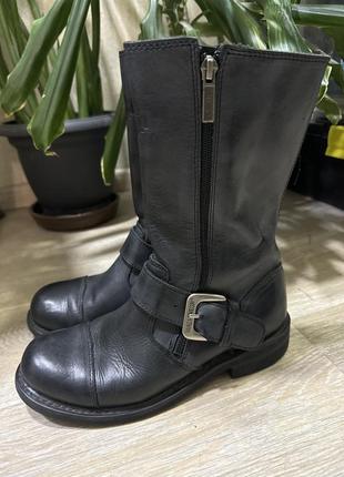 Сапоги натуральная кожа байкерские harley davidson 85519
