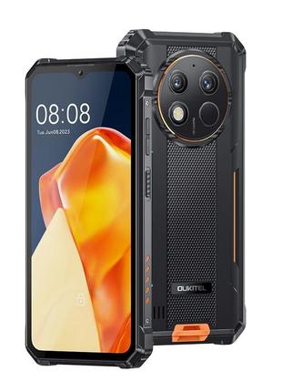 Захищений смартфон oukitel wp28 8/256gb orange ip69k тактичний телефон з батареєю 10600 ма·год nfc