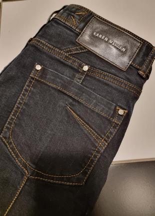 Джинси графітові karen millen зі срібною фурнітурою