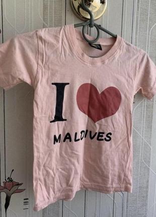 Футболка i ❤️maldives