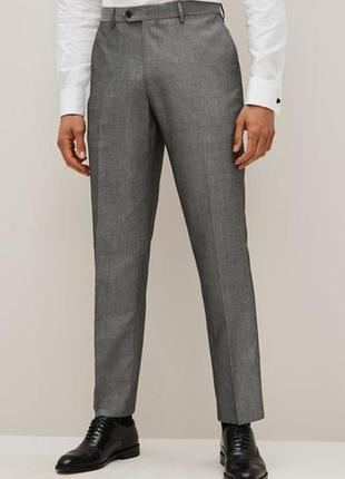Мужские серые брюки брюки брюки blue harbour and marks and spencer