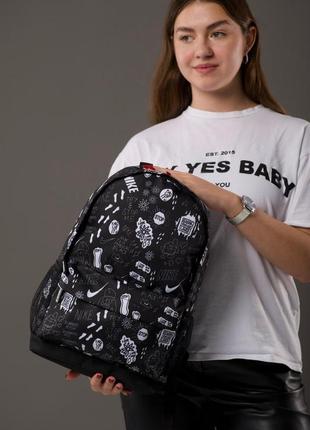 Cпортивный мужской женский городской рюкзак с принтом nike найк