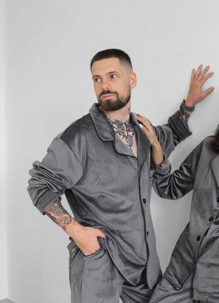 Велюрова чоловіча піжама