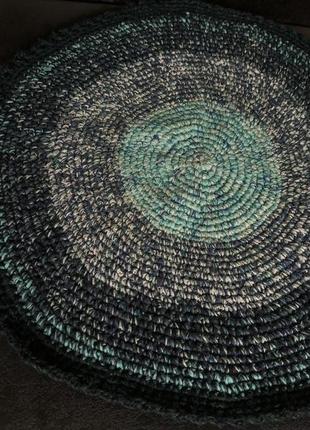 Килим, плетений килимок, килимок для спальні, килимок вʼязаний крючком