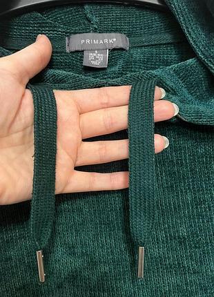 Крутой укороченный изумрудный худи от primark 💚 2