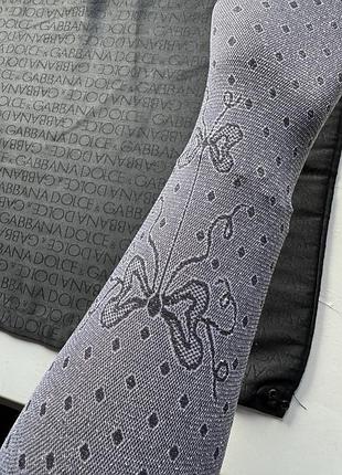 Колготи дитячі сірі з  срібним візерунком, колготки3 фото