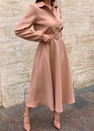 Стильное платье миди 5