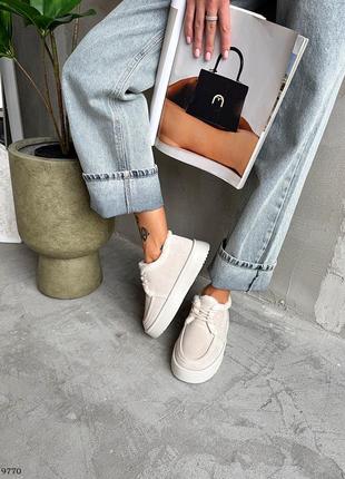 Жіночі сноубутси уггі з натуральної замші