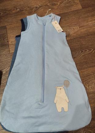 Спальный мешок (кокон), спальник детский 0-6 месяцев