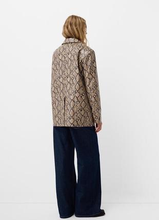 Блейзер из искусственной кожи bershka4 фото
