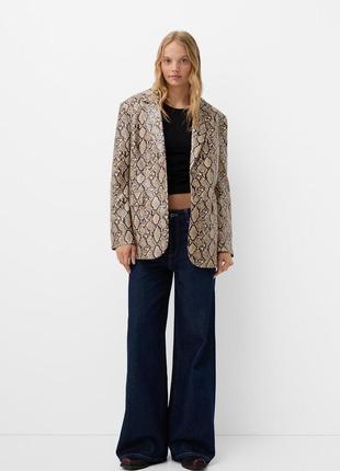 Блейзер из искусственной кожи bershka3 фото