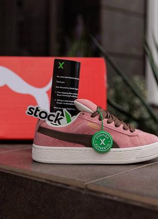 Puma suede xl pink brown